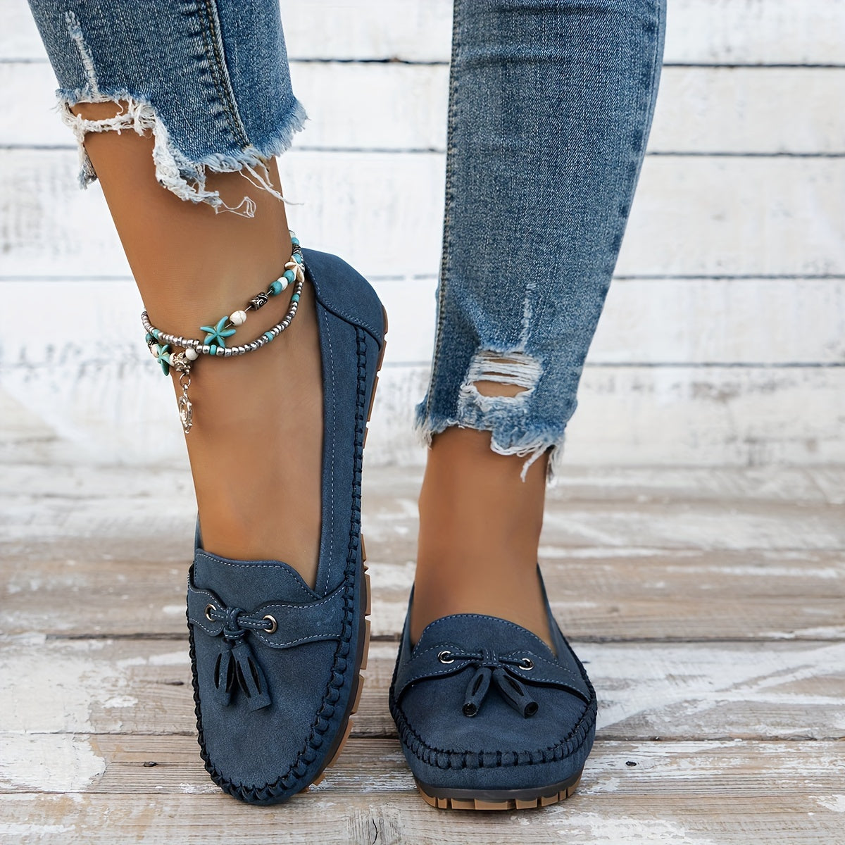 Nadine - Klassische Loafers mit Quasten-Detail